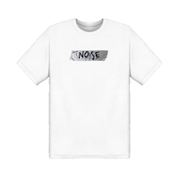a white t - shirt with the word nose on it
